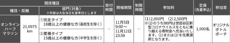 概要表