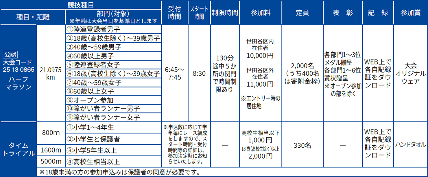 概要表