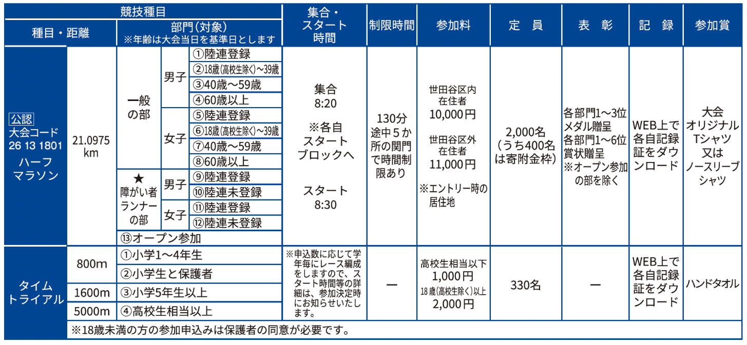 概要表
